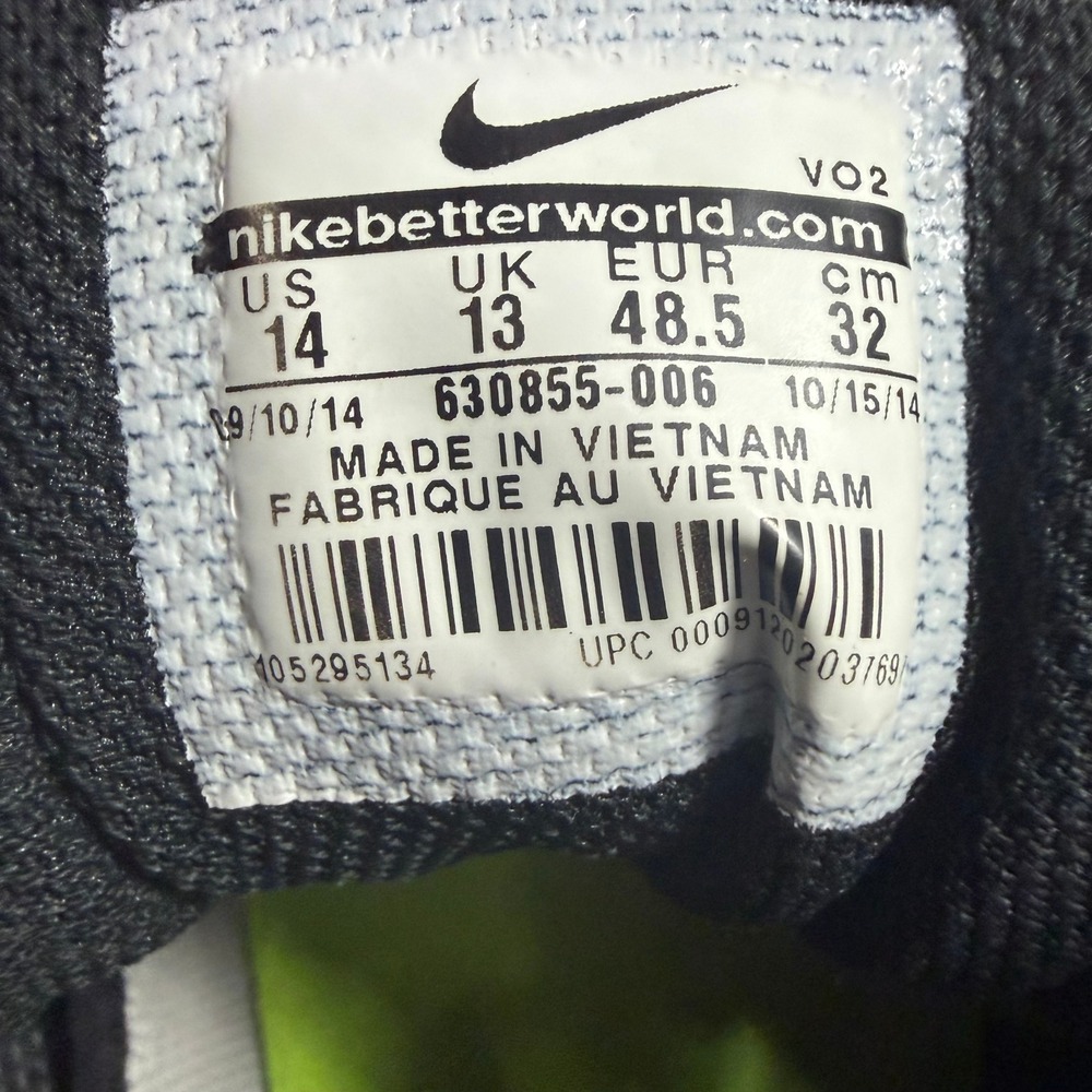 Nike Zoom Speed TR 2 Mens Training Shoes Volt Black 630855-006 Size 14 - Picture 12 of 12